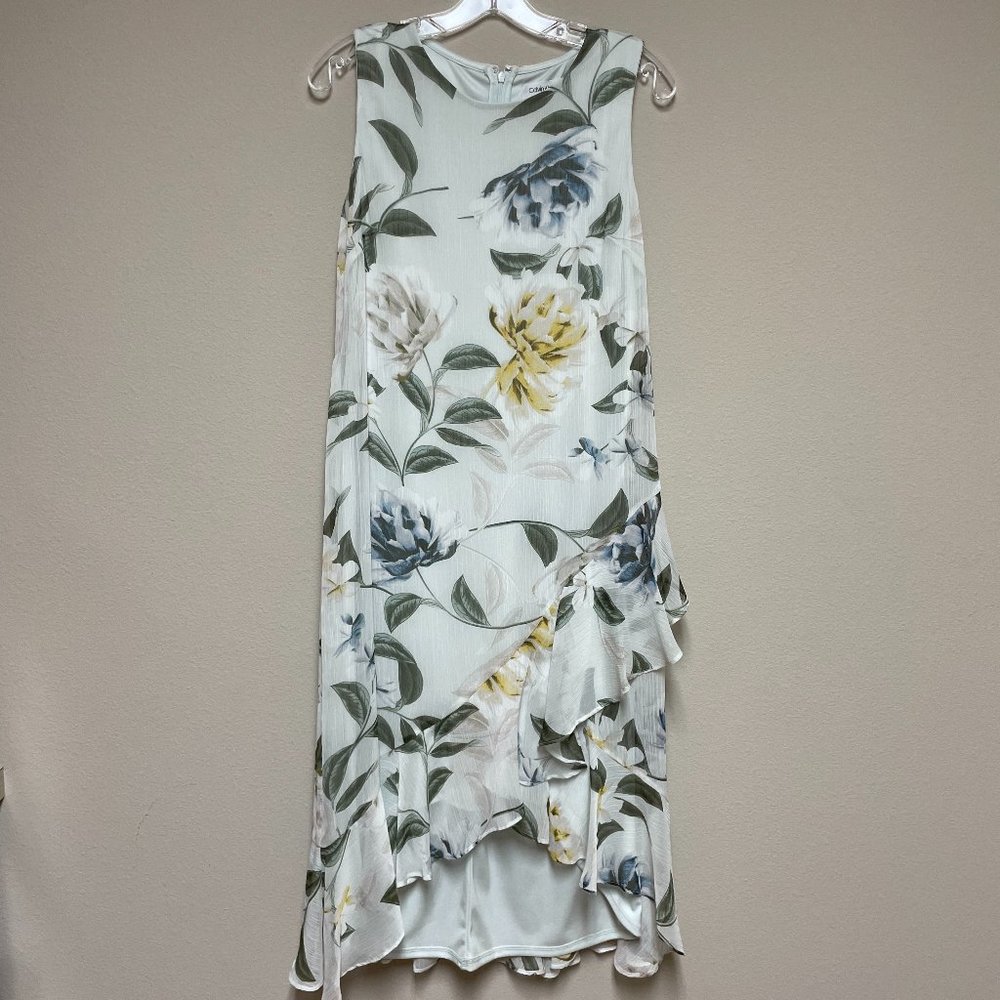 NWT Calvin Klein Floral High/Low Dress